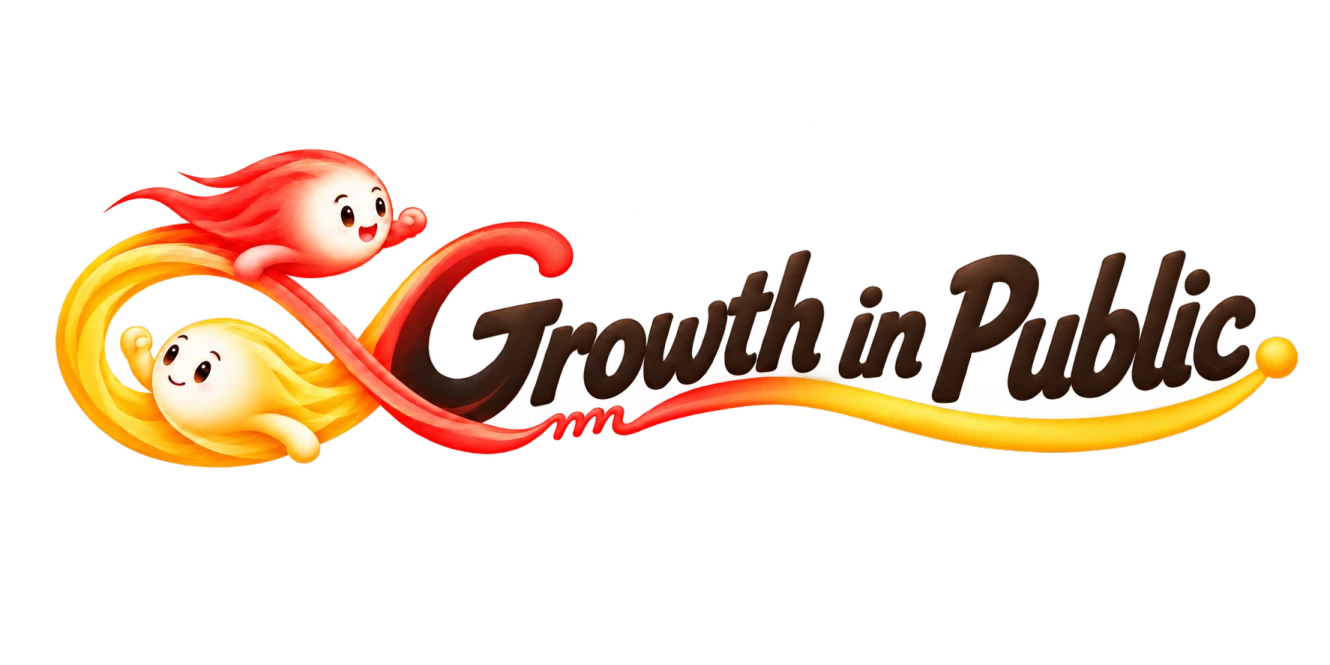 Growth in Public · 敏敏红黄双彗星官方 Logo